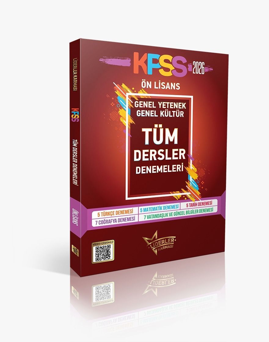 Kpss Tüm Dersler Önlisans Genel Yetenek -Genel Kültür Deneme Seti - Liderler Karması