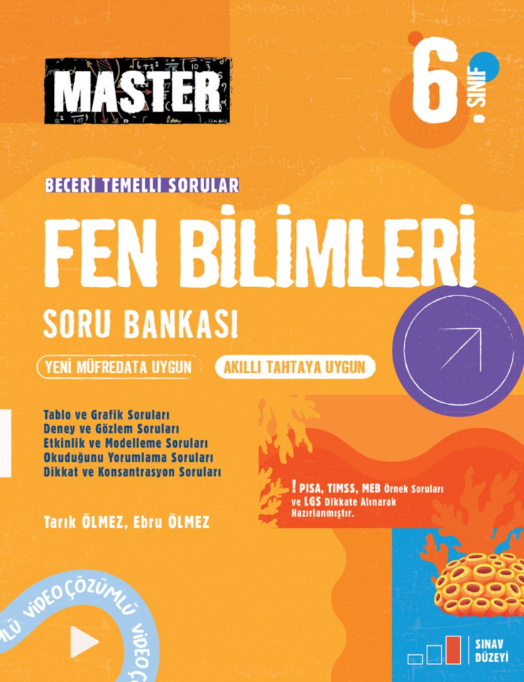 6. Sınıf Master Fen Bilimleri Soru Bankası - Okyanus Yayınları