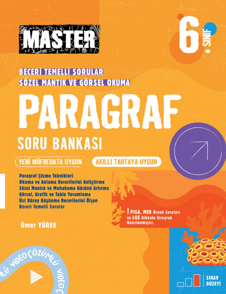 6. Sınıf Master Paragraf Soru Bankası - Okyanus Yayınları