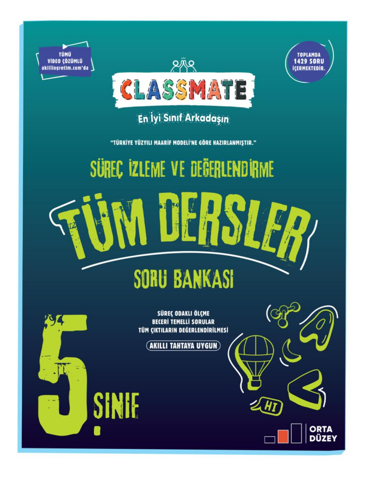 5. Sınıf Classmate Süreç Odaklı Tüm Dersler Soru Bankası - Okyanus Yayınları