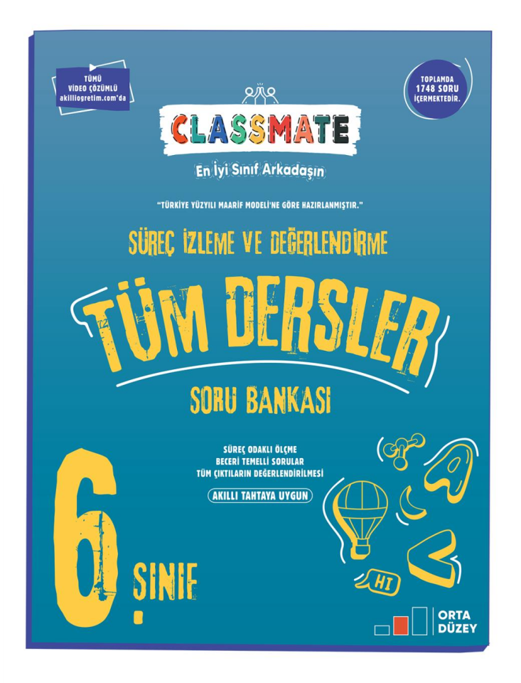 6. Sınıf Classmate Tüm Dersler Soru Bankası - Okyanus Yayınları