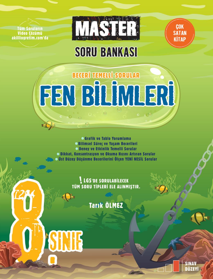 8. Sınıf Master Fen Bilimleri Soru Bankası - Okyanus Yayınları